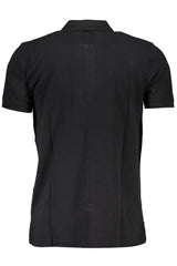 GIAN MARCO VENTURI MEN'S SHORT SLEEVE POLO BLACK