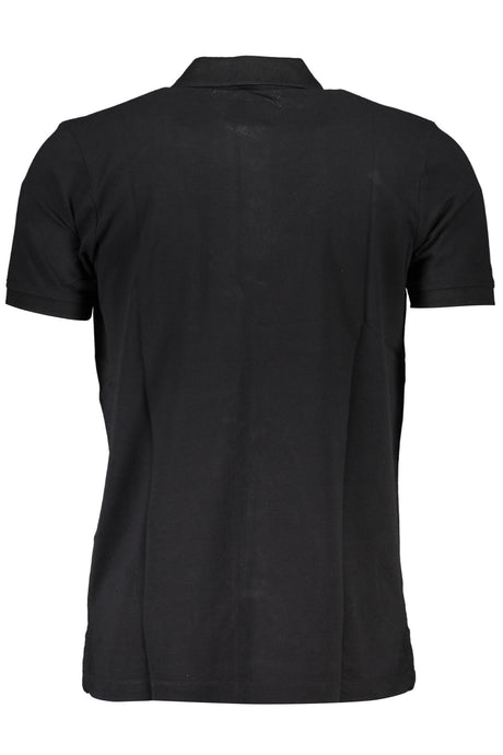 GIAN MARCO VENTURI MEN'S SHORT SLEEVE POLO BLACK