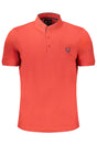 GIAN MARCO VENTURI MEN'S RED SHORT SLEEVED POLO SHIRT