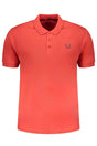 GIAN MARCO VENTURI MEN'S RED SHORT SLEEVED POLO SHIRT