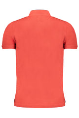 GIAN MARCO VENTURI MEN'S RED SHORT SLEEVED POLO SHIRT