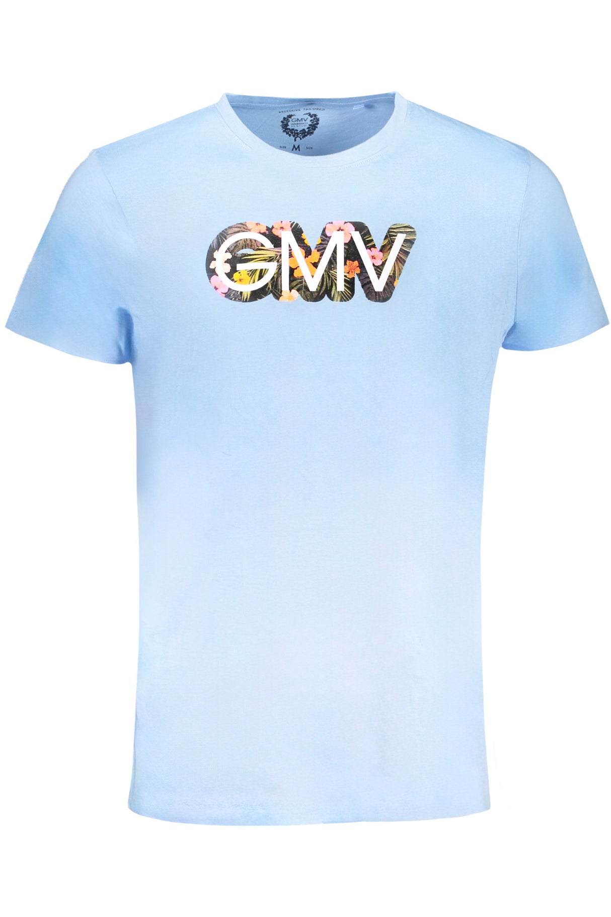 GIAN MARCO VENTURI MEN'S SHORT SLEEVED T-SHIRT BLUE