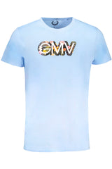 GIAN MARCO VENTURI MEN'S SHORT SLEEVED T-SHIRT BLUE