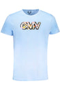 GIAN MARCO VENTURI MEN'S SHORT SLEEVED T-SHIRT BLUE