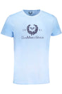 GIAN MARCO VENTURI MEN'S SHORT SLEEVED T-SHIRT BLUE
