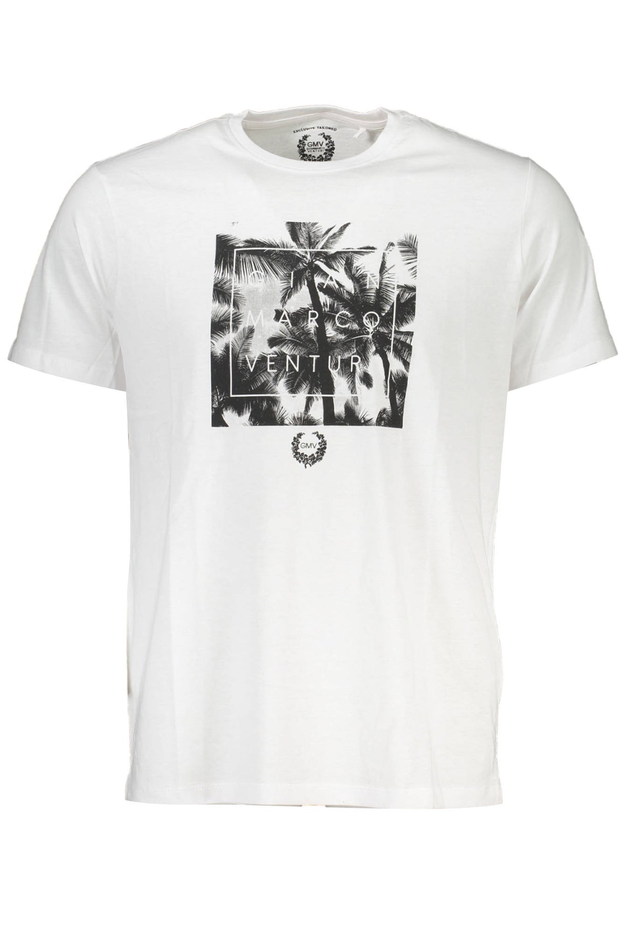 GIAN MARCO VENTURI MEN'S SHORT SLEEVE T-SHIRT WHITE