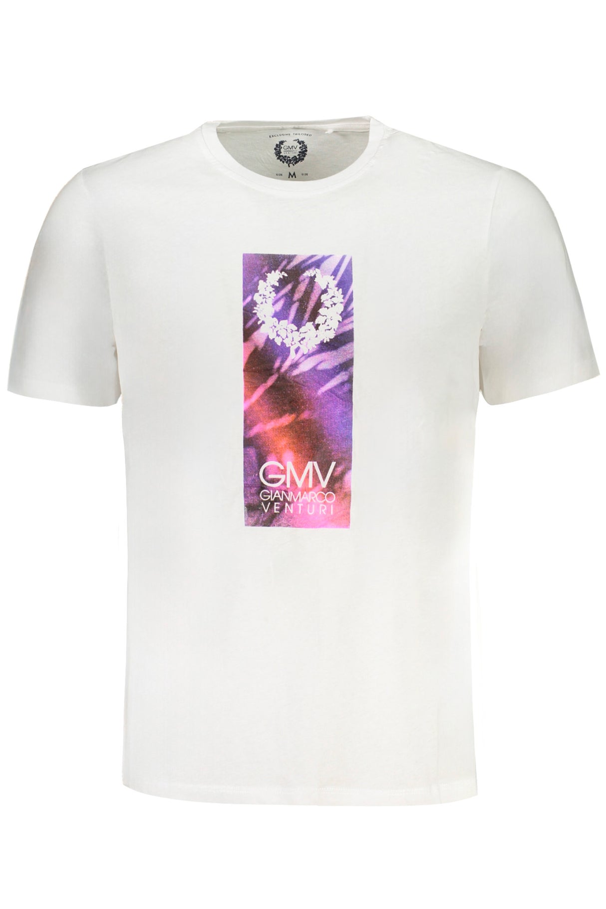 GIAN MARCO VENTURI MEN'S SHORT SLEEVED T-SHIRT WHITE