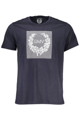 GIAN MARCO VENTURI MEN'S SHORT SLEEVED T-SHIRT BLUE