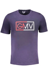 GIAN MARCO VENTURI MEN'S SHORT SLEEVED T-SHIRT BLUE