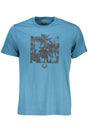 GIAN MARCO VENTURI MEN'S SHORT SLEEVE T-SHIRT BLUE