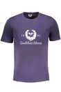 GIAN MARCO VENTURI MEN'S SHORT SLEEVED T-SHIRT BLUE