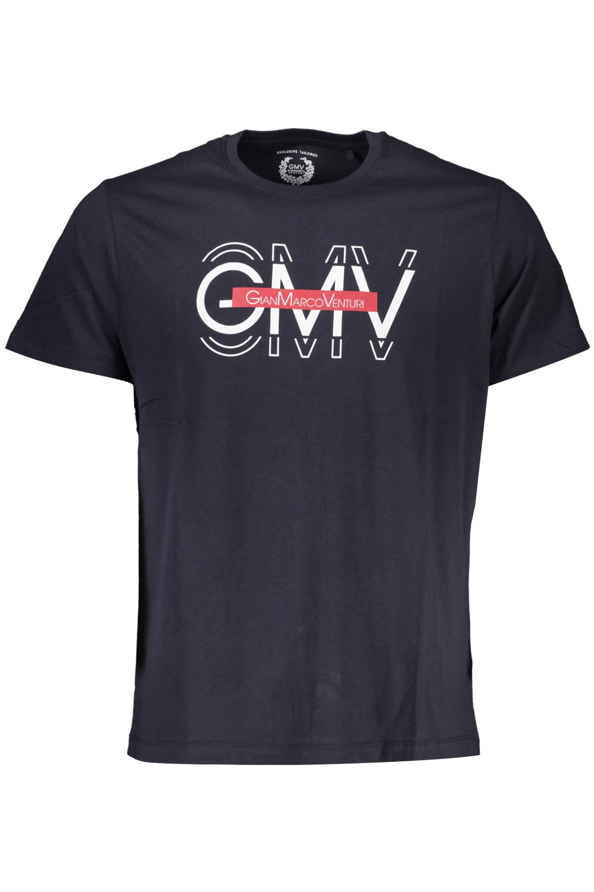 GIAN MARCO VENTURI MEN'S SHORT SLEEVE T-SHIRT BLUE