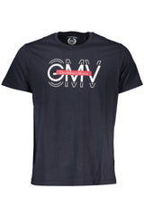 GIAN MARCO VENTURI MEN'S SHORT SLEEVE T-SHIRT BLUE