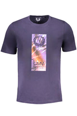 GIAN MARCO VENTURI MEN'S SHORT SLEEVED T-SHIRT BLUE