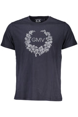 GIAN MARCO VENTURI MEN'S SHORT SLEEVED T-SHIRT BLUE