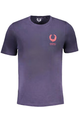 GIAN MARCO VENTURI MEN'S SHORT SLEEVED T-SHIRT BLUE