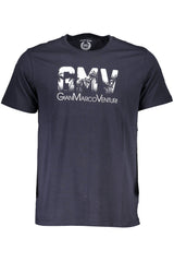 GIAN MARCO VENTURI MEN'S SHORT SLEEVE T-SHIRT BLUE