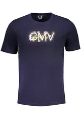 GIAN MARCO VENTURI MEN'S SHORT SLEEVED T-SHIRT BLUE
