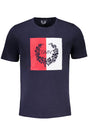 GIAN MARCO VENTURI MEN'S SHORT SLEEVED T-SHIRT BLUE