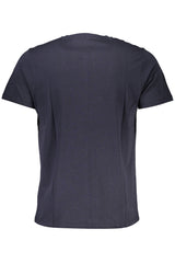 GIAN MARCO VENTURI MEN'S SHORT SLEEVED T-SHIRT BLUE