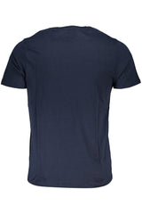 GIAN MARCO VENTURI MEN'S SHORT SLEEVE T-SHIRT BLUE