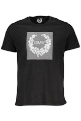 GIAN MARCO VENTURI MEN'S SHORT SLEEVE T-SHIRT BLACK