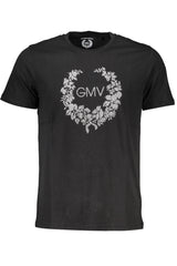 GIAN MARCO VENTURI MEN'S SHORT SLEEVE T-SHIRT BLACK