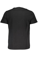 GIAN MARCO VENTURI BLACK MAN SHORT SLEEVE T-SHIRT