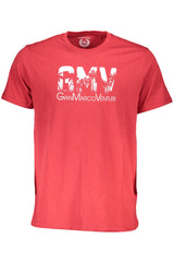 GIAN MARCO VENTURI MEN'S SHORT SLEEVE T-SHIRT RED