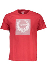 GIAN MARCO VENTURI MEN'S SHORT SLEEVE T-SHIRT RED