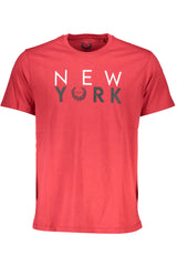 GIAN MARCO VENTURI MEN'S SHORT SLEEVE T-SHIRT RED