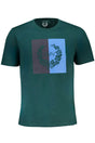 GIAN MARCO VENTURI GREEN MEN'S SHORT SLEEVED T-SHIRT