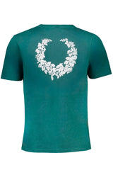 GIAN MARCO VENTURI GREEN MEN'S SHORT SLEEVED T-SHIRT