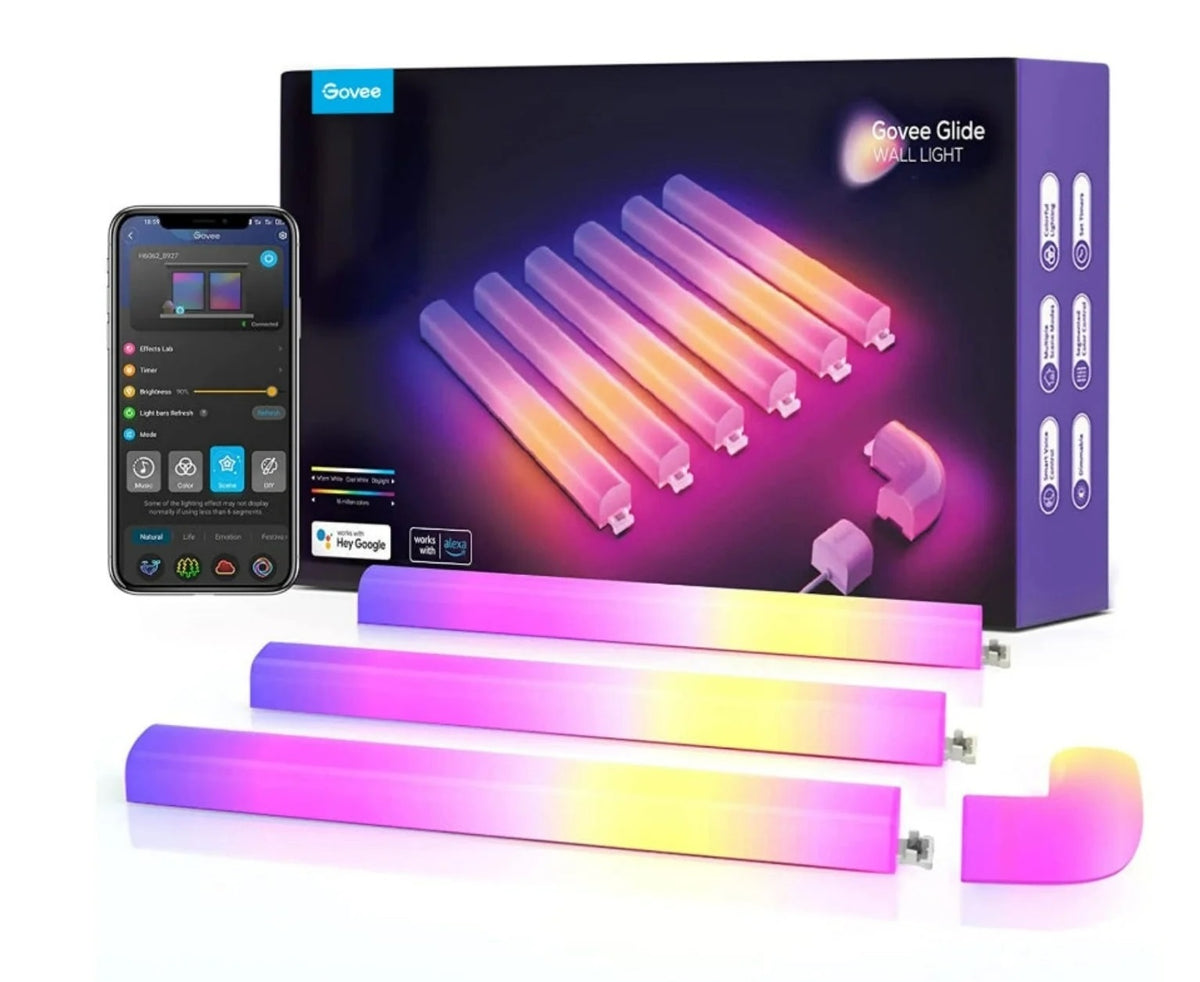 Govee Glide RGBIC Wall Light (6tubes+1curve) B6062201