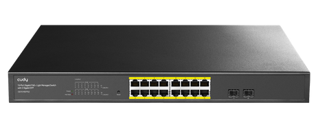Cudy Switch PoE Gigabit Cloud Easy-Managed 16PoE with 2 SFP 200W GS1016EPS2