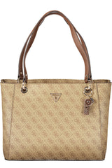 GUESS JEANS WOMEN'S BEIGE BAG