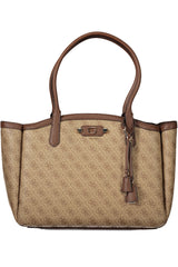 GUESS JEANS WOMEN'S BEIGE BAG