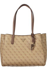 GUESS JEANS WOMEN'S BEIGE BAG