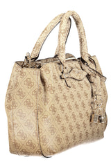 GUESS JEANS WOMEN'S BEIGE BAG