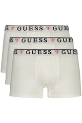 GUESS JEANS MEN'S WHITE BOXER