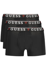 GUESS JEANS MEN'S BLACK BOXER