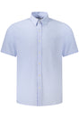 GUESS JEANS MEN'S SHORT-SLEEVED SHIRT, BLUE