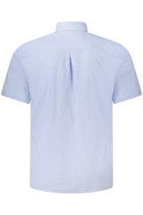 GUESS JEANS MEN'S SHORT-SLEEVED SHIRT, BLUE