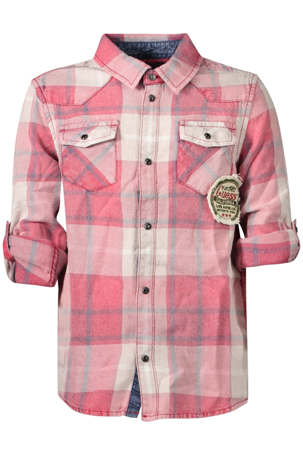GUESS JEANS LONG SLEEVE SHIRT CHILDREN RED