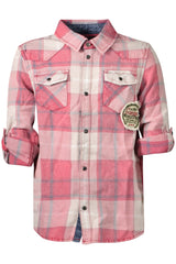 GUESS JEANS LONG SLEEVE SHIRT CHILDREN RED