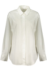 GUESS JEANS WOMEN'S LONG-SLEEVED SHIRT WHITE