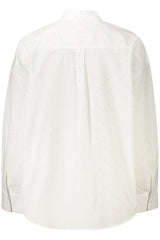 GUESS JEANS WOMEN'S LONG-SLEEVED SHIRT WHITE