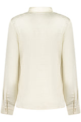 GUESS JEANS WOMEN'S LONG-SLEEVED SHIRT WHITE