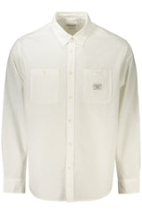 GUESS JEANS MEN'S LONG-SLEEVED SHIRT WHITE