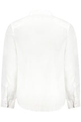 GUESS JEANS MEN'S LONG-SLEEVED SHIRT WHITE
